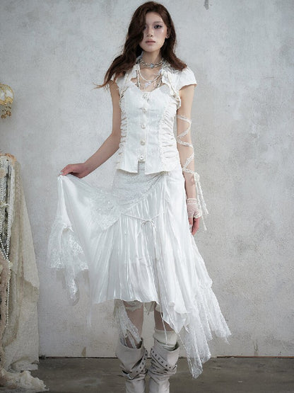 Medieval Heavy Work Lace Shirt【s0000017985】