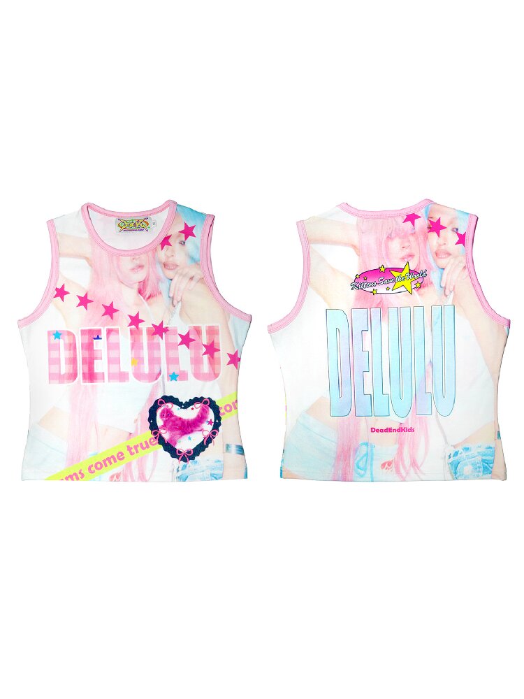 American Print Stretch Slim Vest【s0000016698】