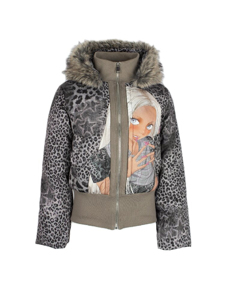 Graffiti White Duck Down Jacket【s0000018070】