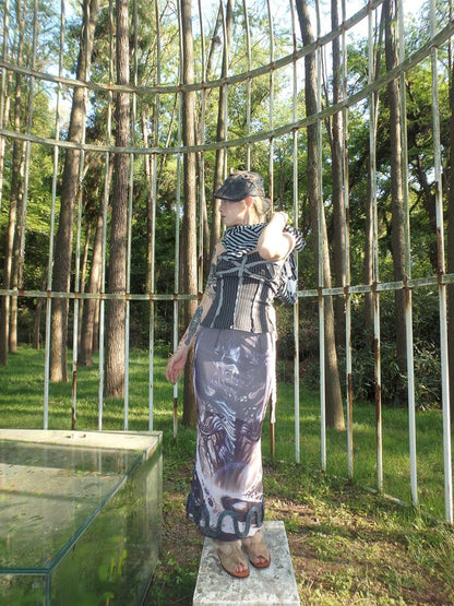 3D design sense drawstring bustier【s0000012467】