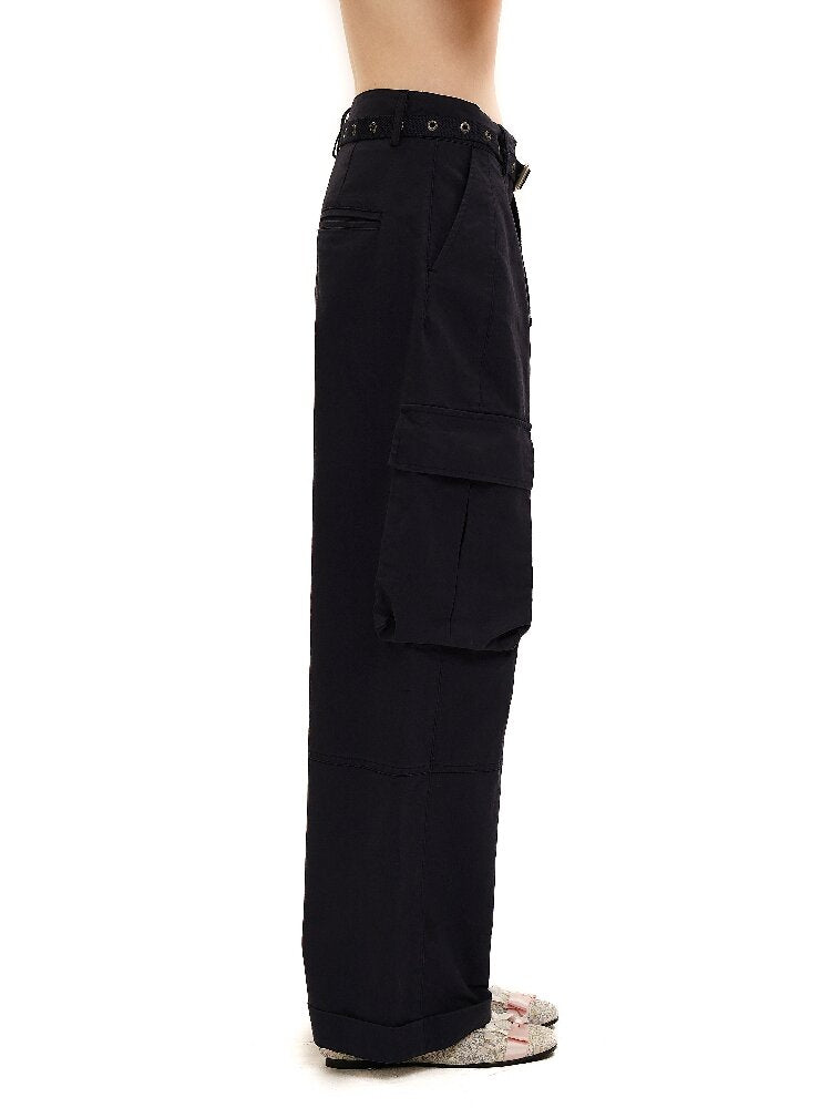 Long Staple Cotton Cargo Trousers【s0000016138】