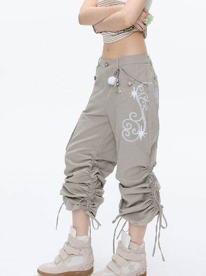 Vine Shirring Pleats Cargo Pants【s0000016376】