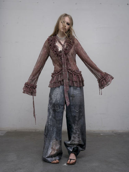 Long Sleeve Flared Sun Protection Shirt【s0000012328】