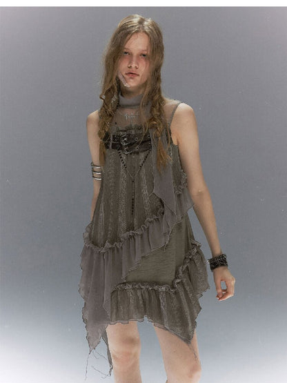 Lace Armor Embroidered Sundress【s0000017043】