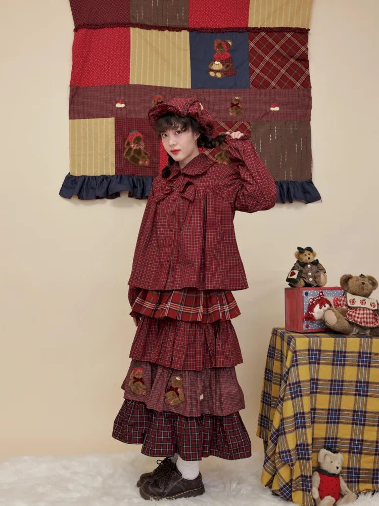 Bow-tie ruffled oversized shirt【s0000014172】