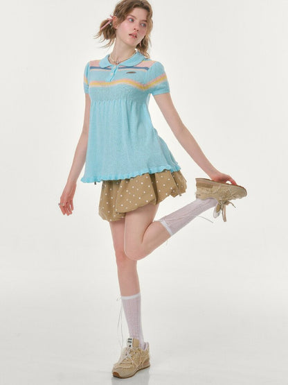 Polka Dot Pocket Slimming Skirt【s0000016616】