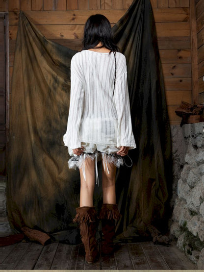 Slim-Fit Printed Long-Sleeve T-Shirt【s0000013899】