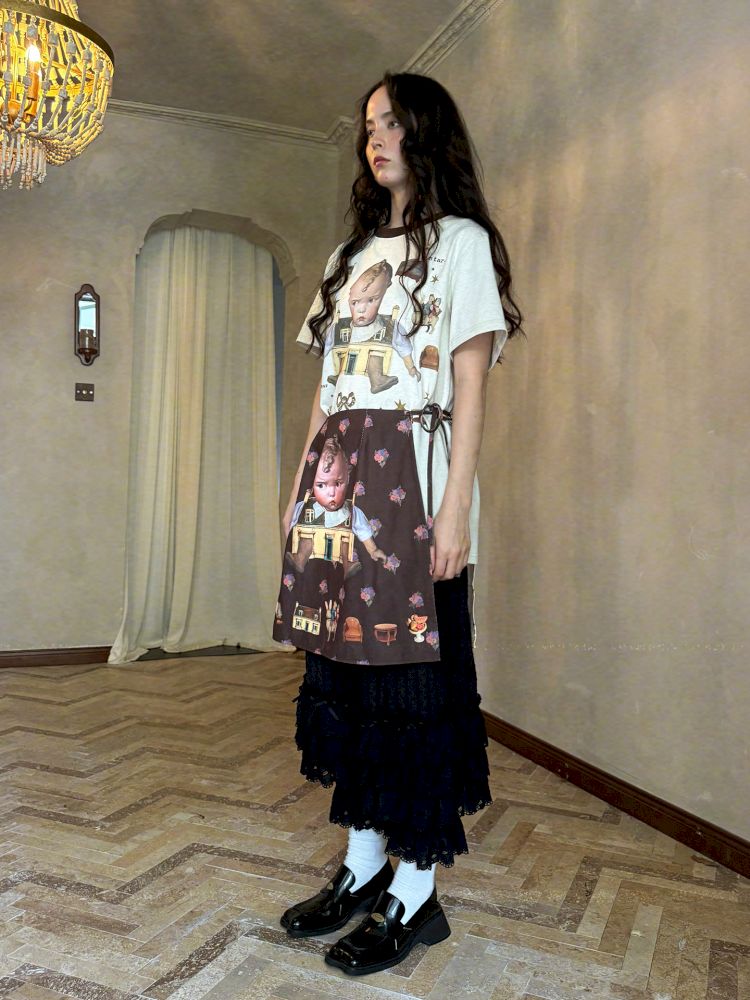 Loose-fitting short-sleeved T-shirt【s0000012763】