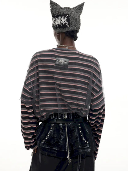 Authentic Two-Piece Striped T-Shirt【s0000014009】