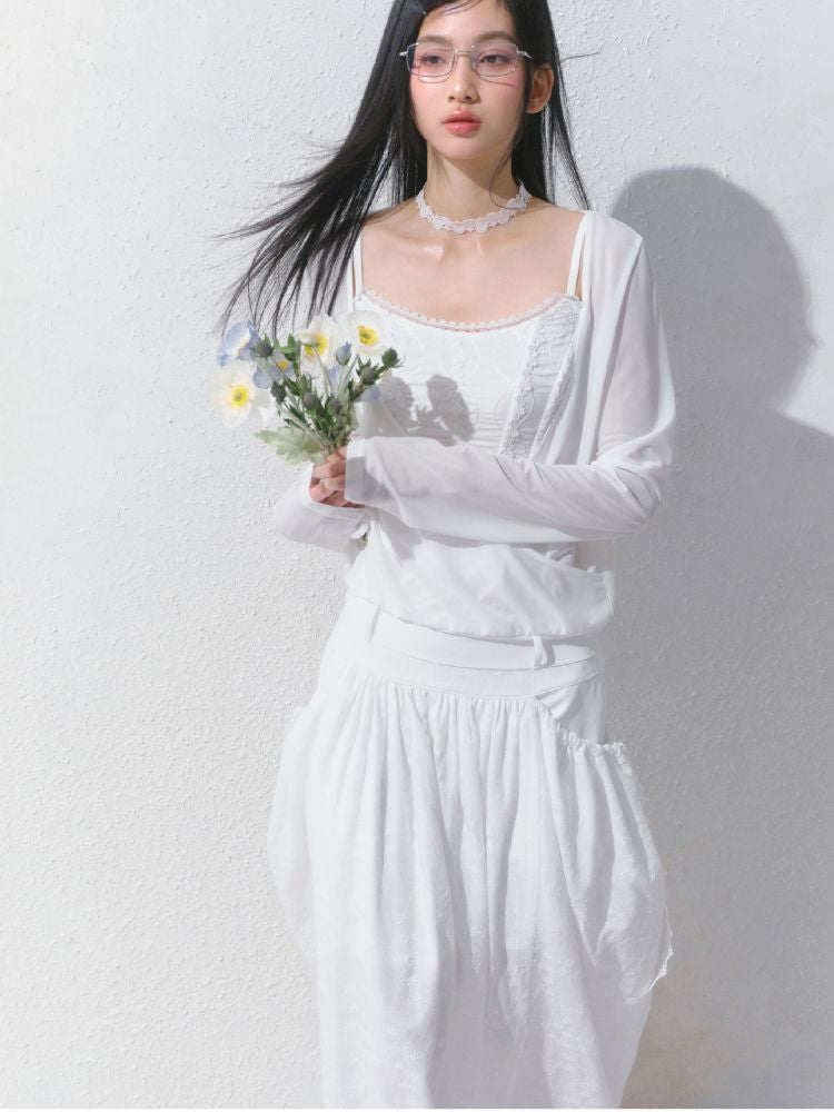 High-Waisted Half-Length Skirt【s0000012154】