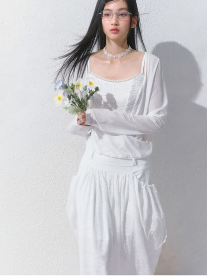 High-Waisted Half-Length Skirt【s0000012154】
