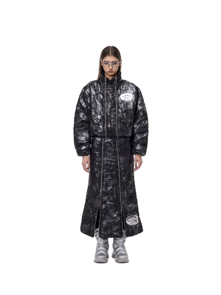 Silver Electric Moon A-line Skirt【s0000015135】