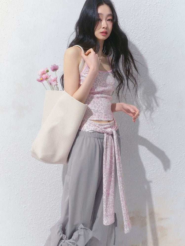 Camisole Top Strappy Shorts Set【s0000012150】