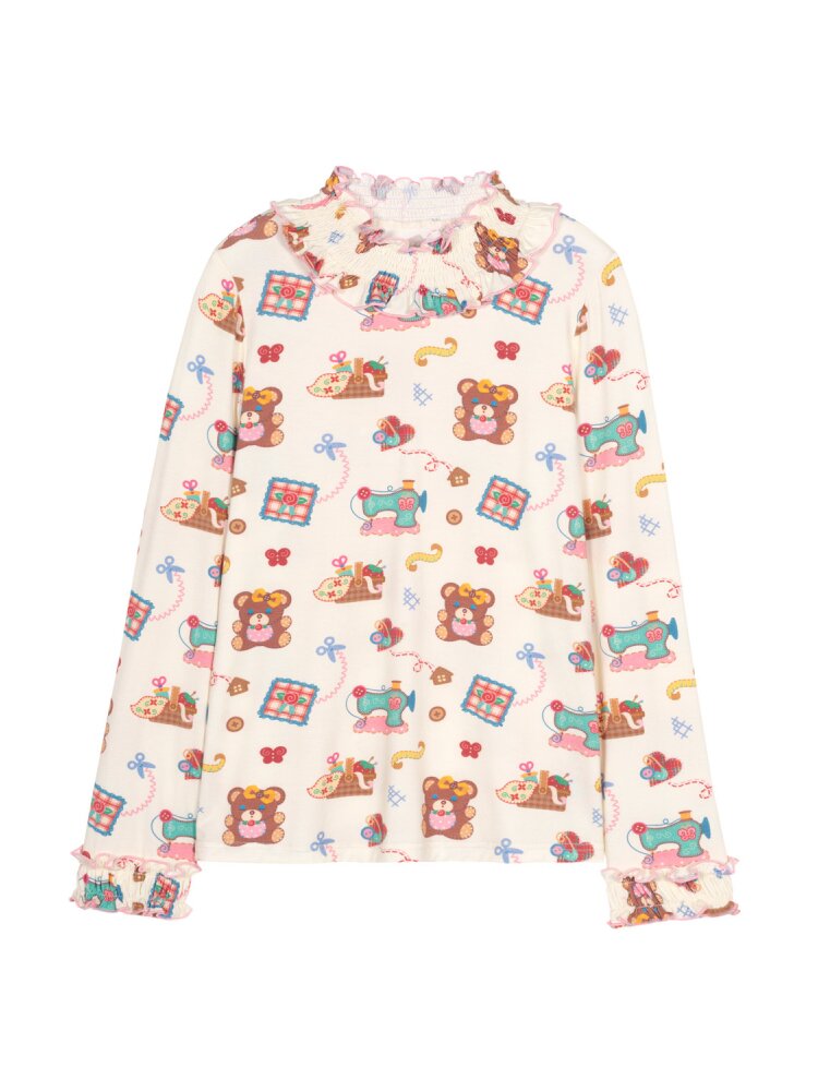 Cable Lace Collar Stretch Cotton【s0000015564】