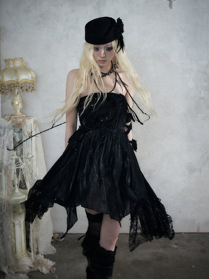 Dreamy Heiress Lace Chiffon Dress【s0000017984】