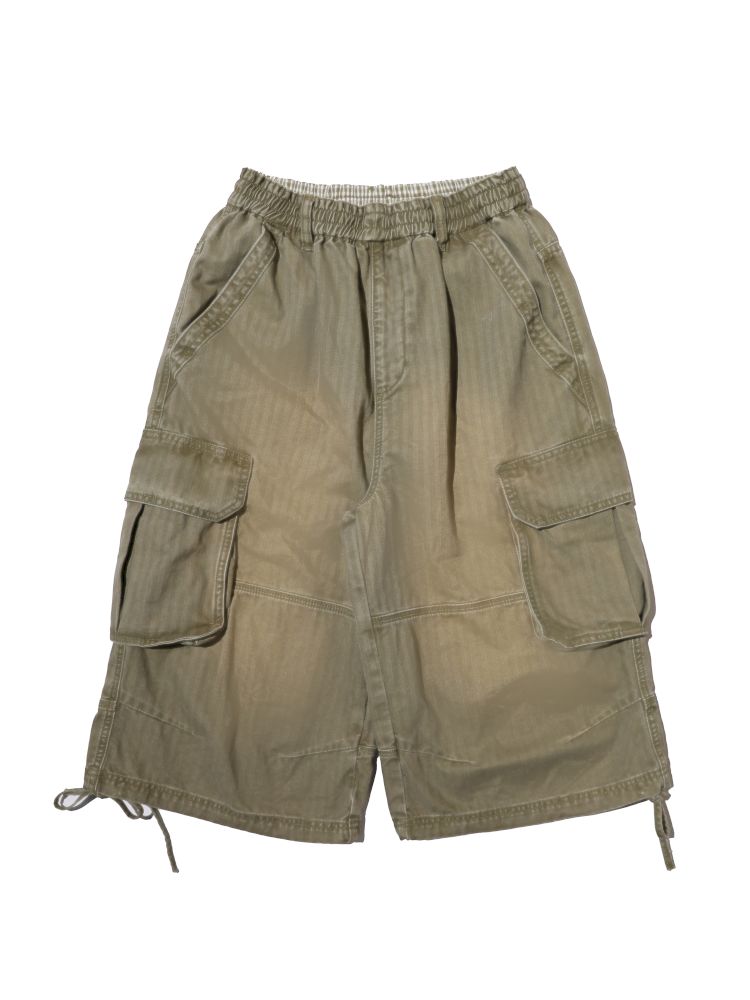 Adjustable workwear seven-minute pants【s0000013428】