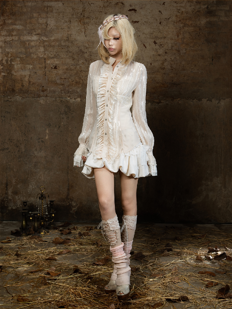 Patchwork Fitted Low Rise Short Skirt【s0000018376】