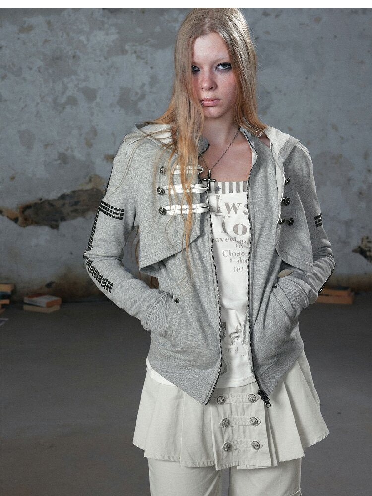 Metallic Napoleon Hooded Jacket【s0000018101】