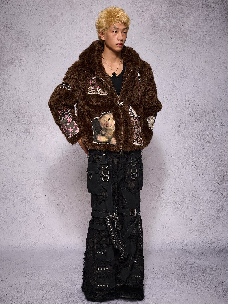 Rabbit Patch Fur Jacket【s0000019136】