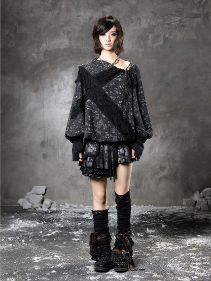 Cross Bat Sleeve Top【s0000015946】