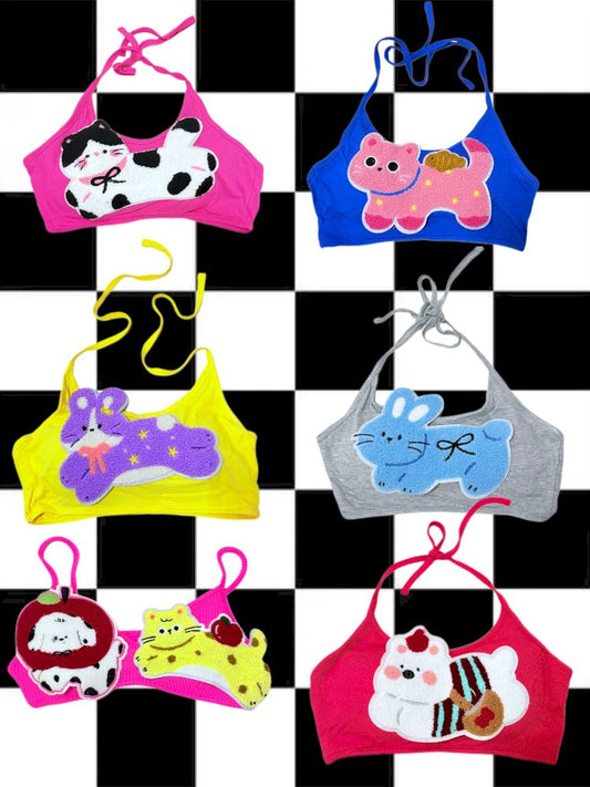 Original dopamine fun straps hanging neck camisole【s0000013277】