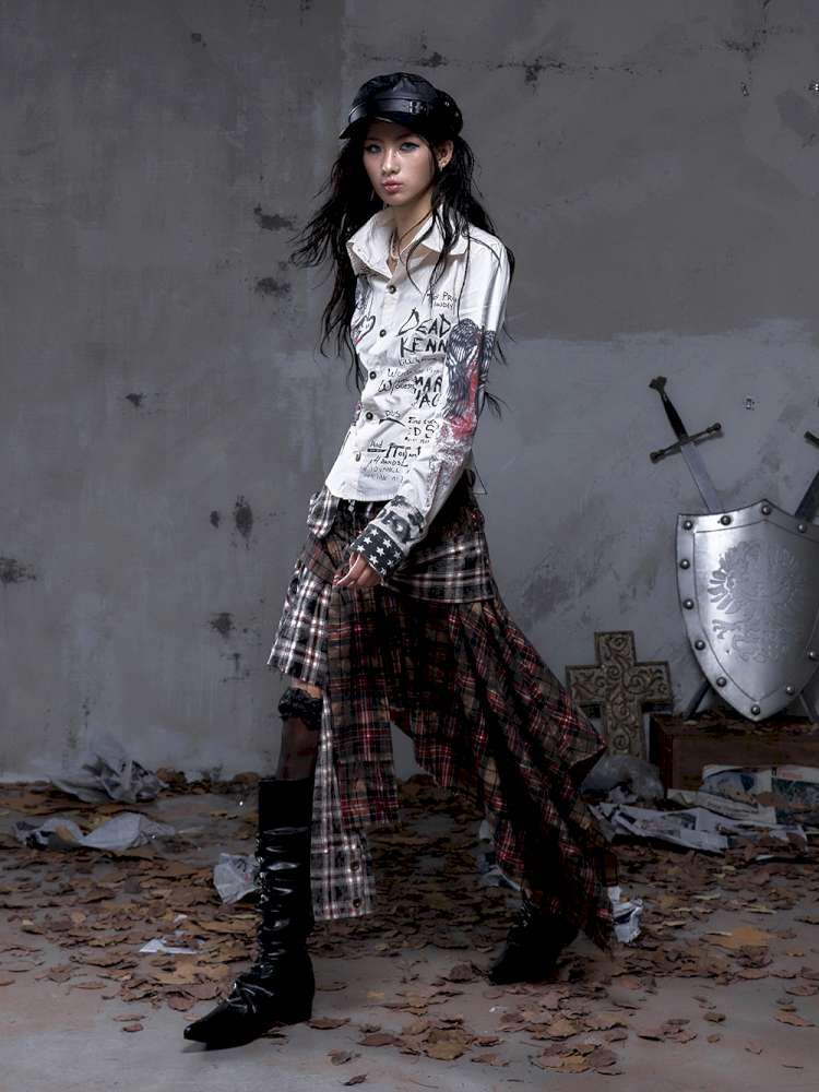 Slim-Fit Long-Sleeve Shirt Top【s0000014471】