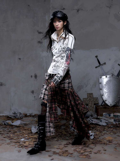 Slim-Fit Long-Sleeve Shirt Top【s0000014471】