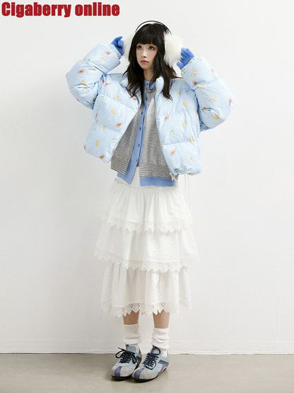 무거운 레이스 케이크 치마 [S0000011421]