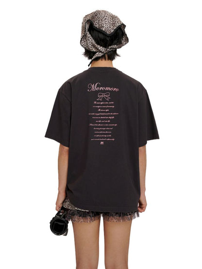 Loose Round Neck Short Sleeve T-Shirt【s0000012505】