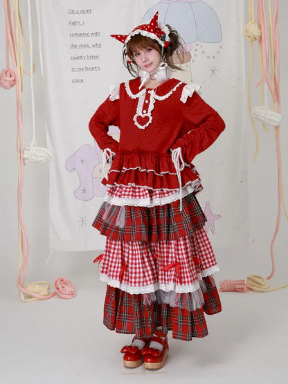 Cute Girl's Christmas Sweatshirt【s0000014108】