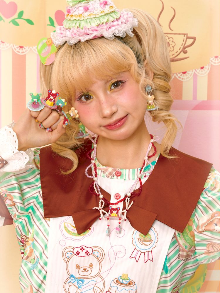 Pudding Bear Resin Colorful Earrings【s0000013353】