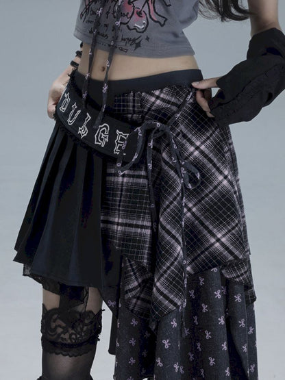 Irregular embroidery half-body skirt【s0000013484】