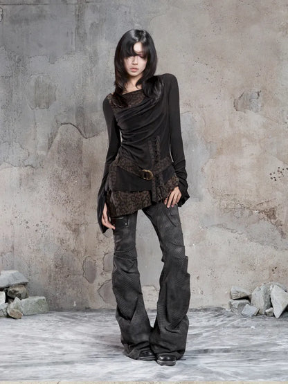 Fake Two-Piece Crew Neck Knit Blouse【s0000014129】