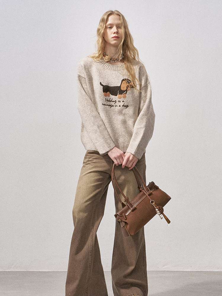 Soft Glutinous Round Neck Sweater【s0000015215】