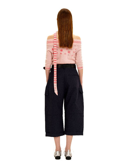 Star Diamond One Shoulder Knit【s0000016116】