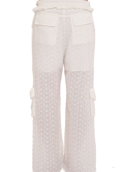 Cotton Jacquard Textured Cool Pants【s0000013459】