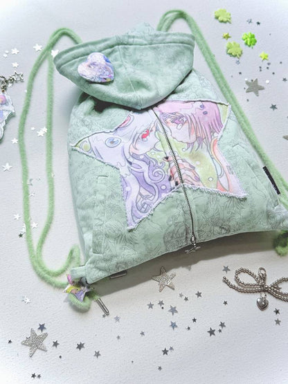 Double-Shoulder Drawstring Bag【s0000014441】