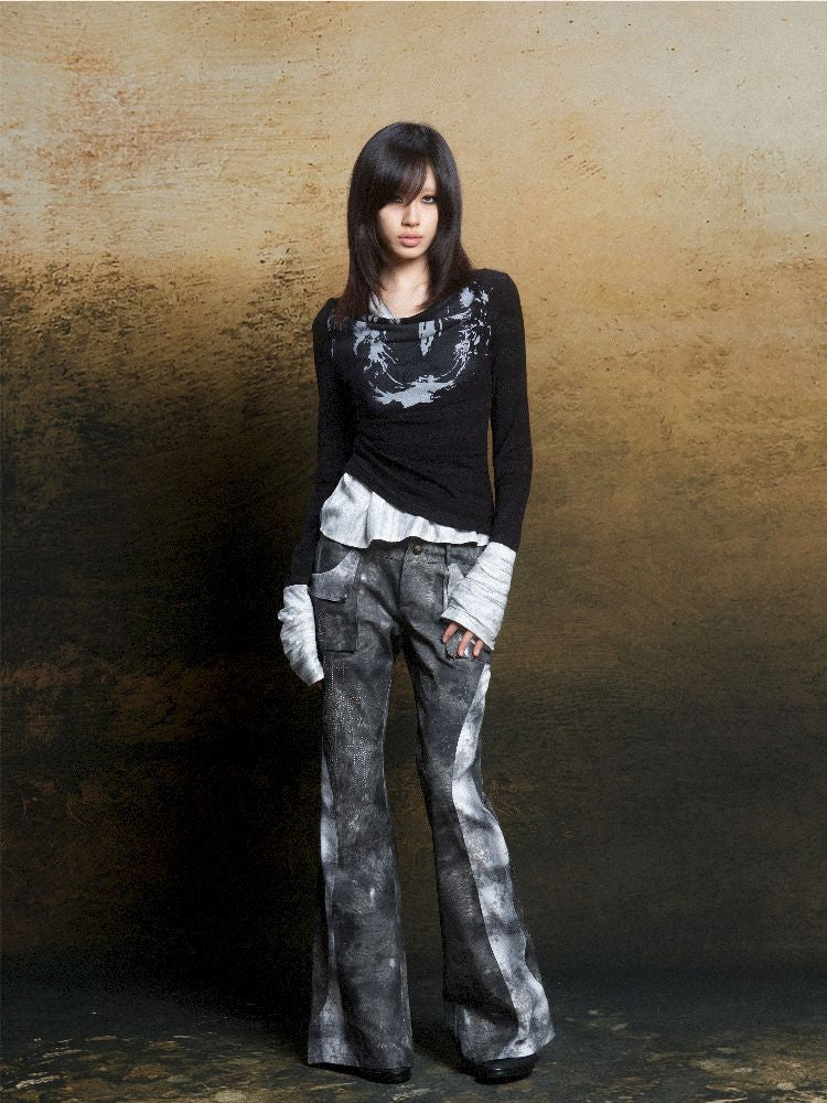 Colorblocking Plaid Splicing Micro Pants【s0000011813】