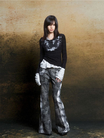 Colorblocking Plaid Splicing Micro Pants【s0000011813】