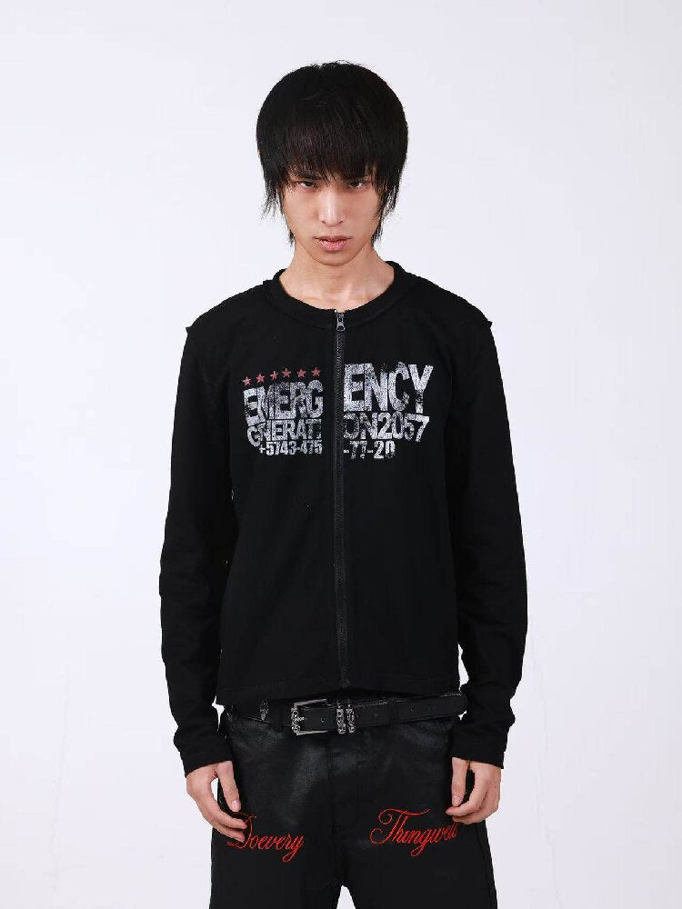 Slogan Cotton Linen Long Sleeves【s0000018193】