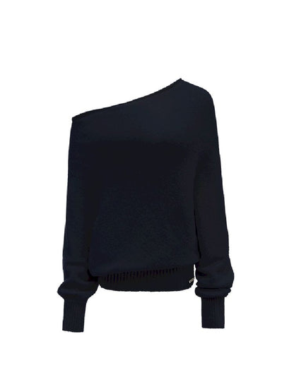 SLANT SHOULDER SWEATER [S0000010646]