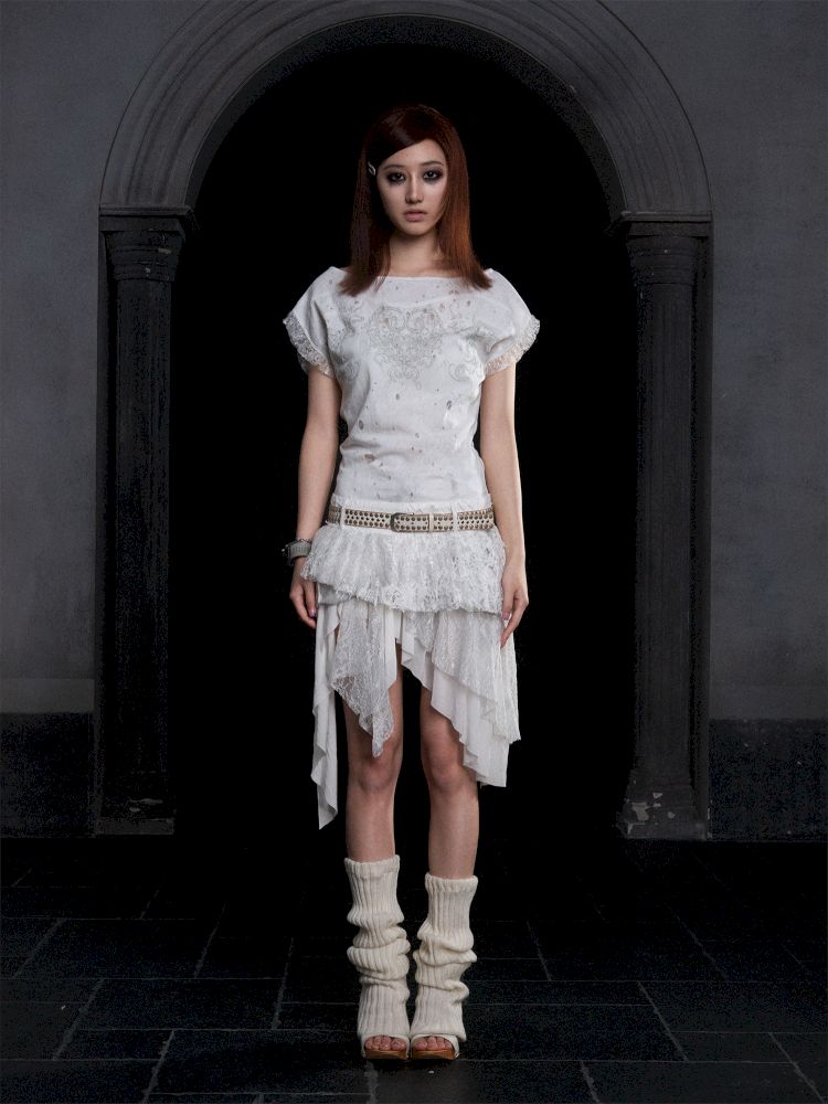 Totem Printed Ultra Short Dress Top【s0000012312】