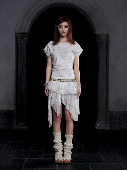 Totem Printed Ultra Short Dress Top【s0000012312】