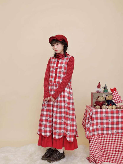 Polka Dot Puppy Lace Elastic Shirt【s0000015101】