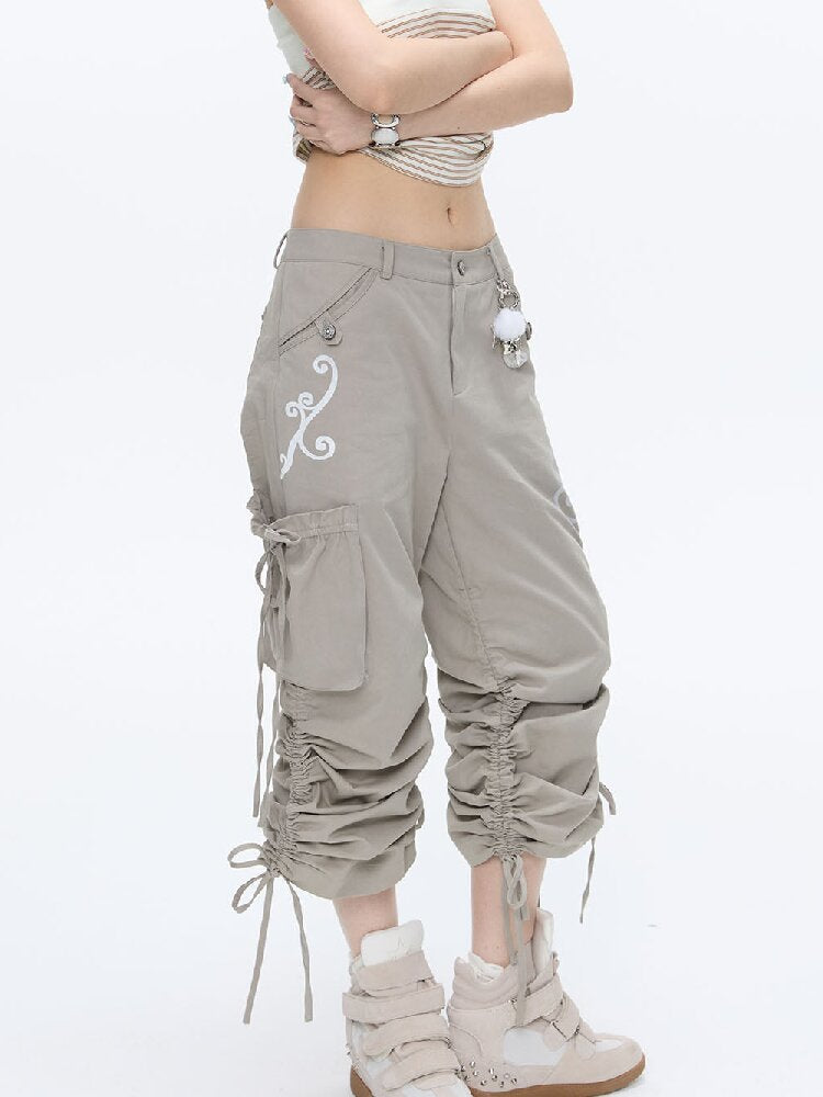 Vine Shirring Pleats Cargo Pants【s0000016376】