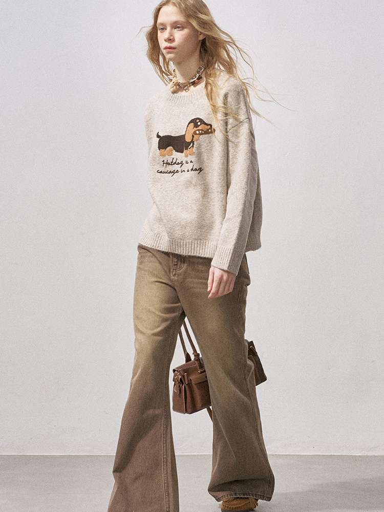 Soft Glutinous Round Neck Sweater【s0000015215】