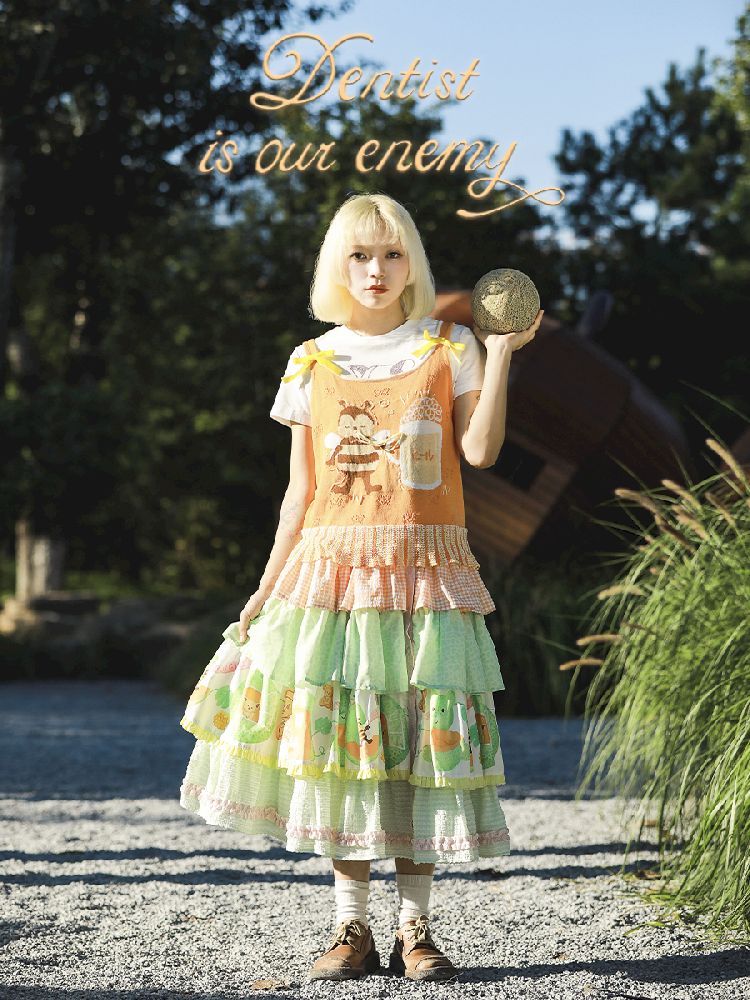 Lolita Cake Halter Skirt [S0000010463]