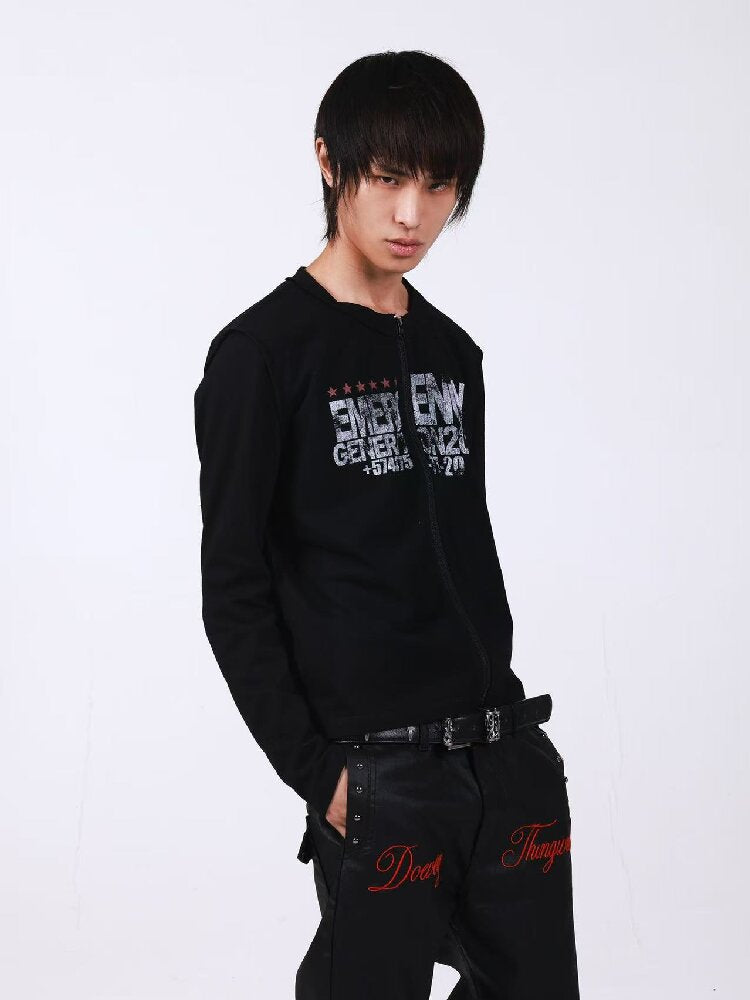 Slogan Cotton Linen Long Sleeves【s0000018193】