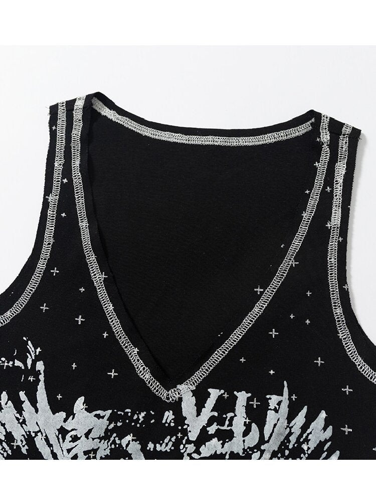 Vintage Punk Y2k Two-Piece T-Shirt【s0000017241】