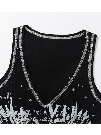 Vintage Punk Y2k Two-Piece T-Shirt【s0000017241】